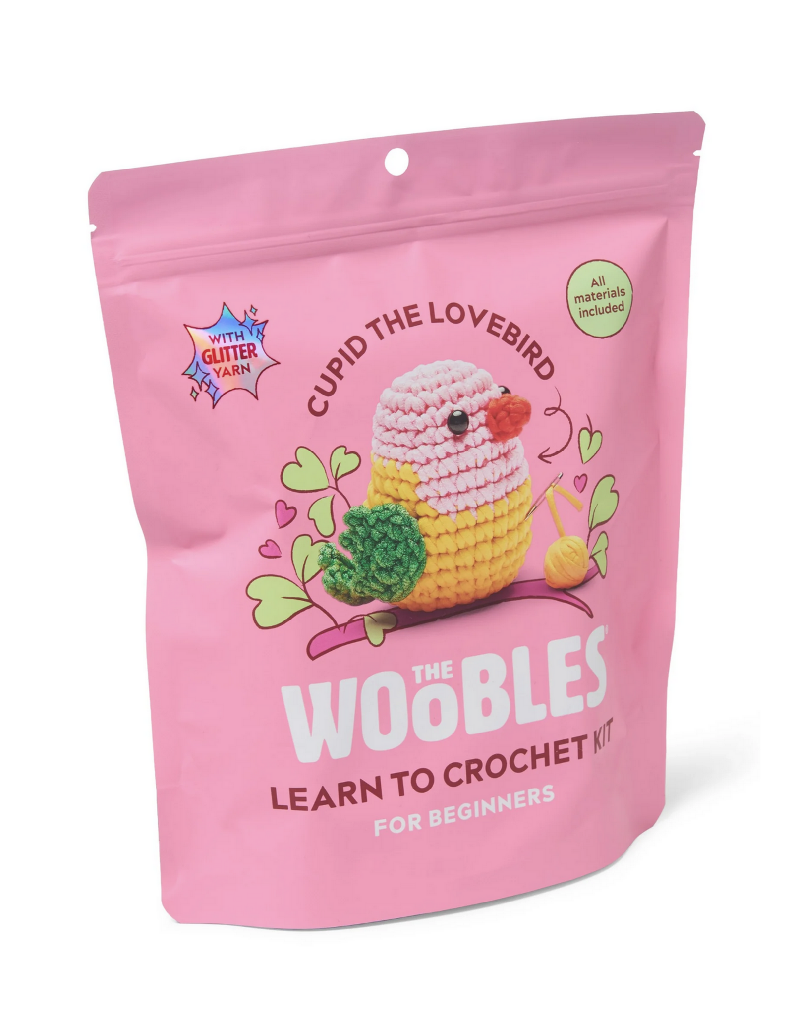 The Woobles Cupid the Lovebird Crochet Kit