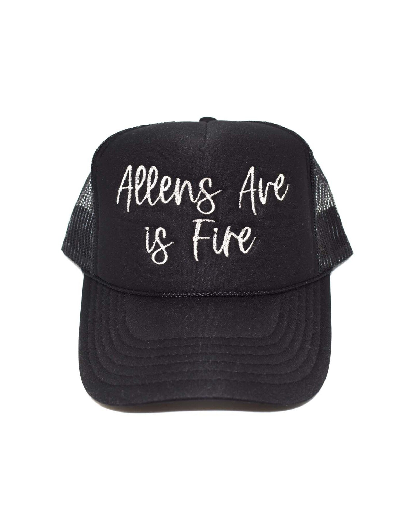 Allens Ave Is Fire Trucker Hat