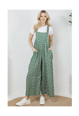 Peachy Florals Overalls