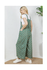 Peachy Florals Overalls