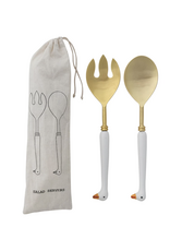 Goose Salad Server Set
