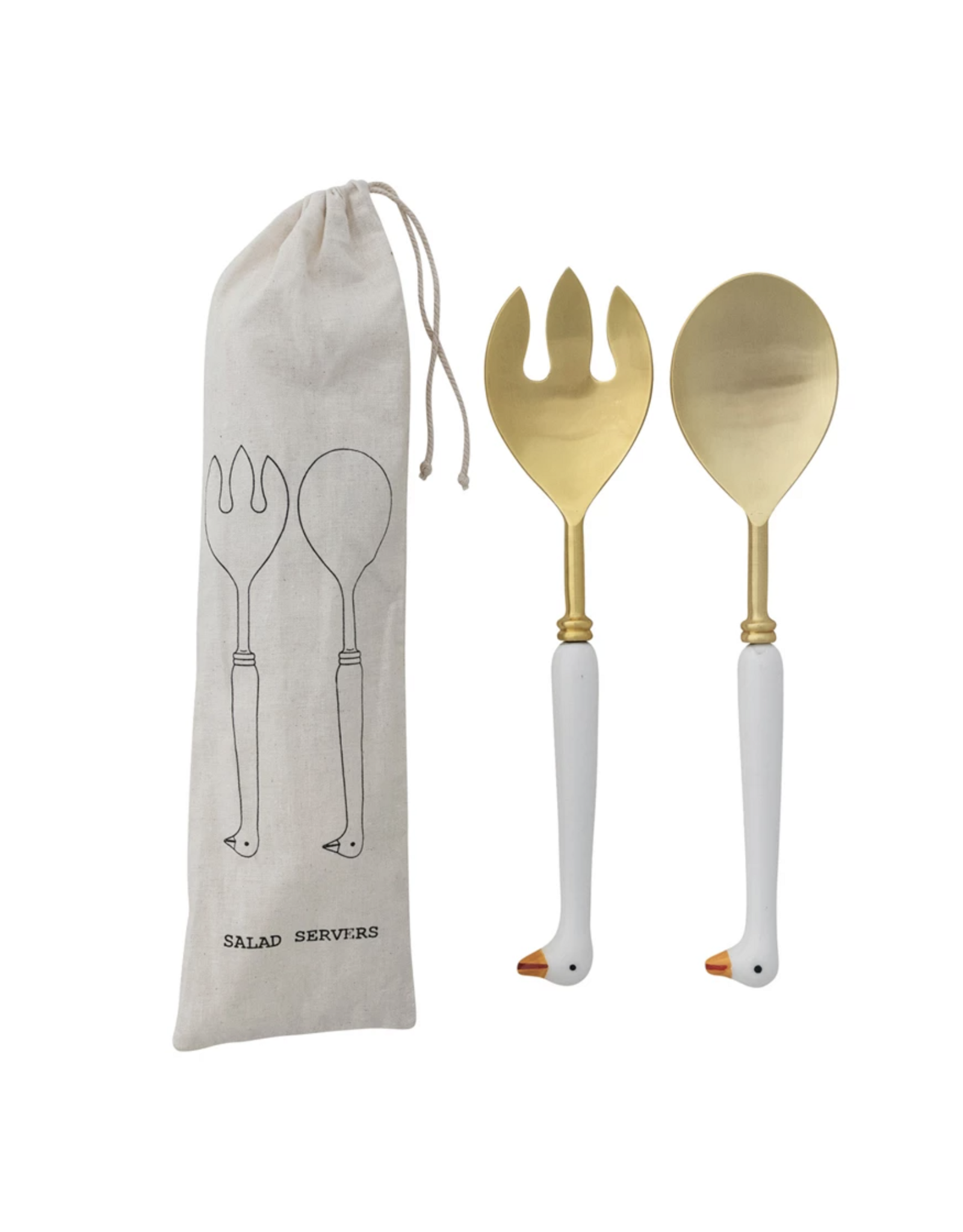 Goose Salad Server Set