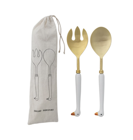 Goose Salad Server Set
