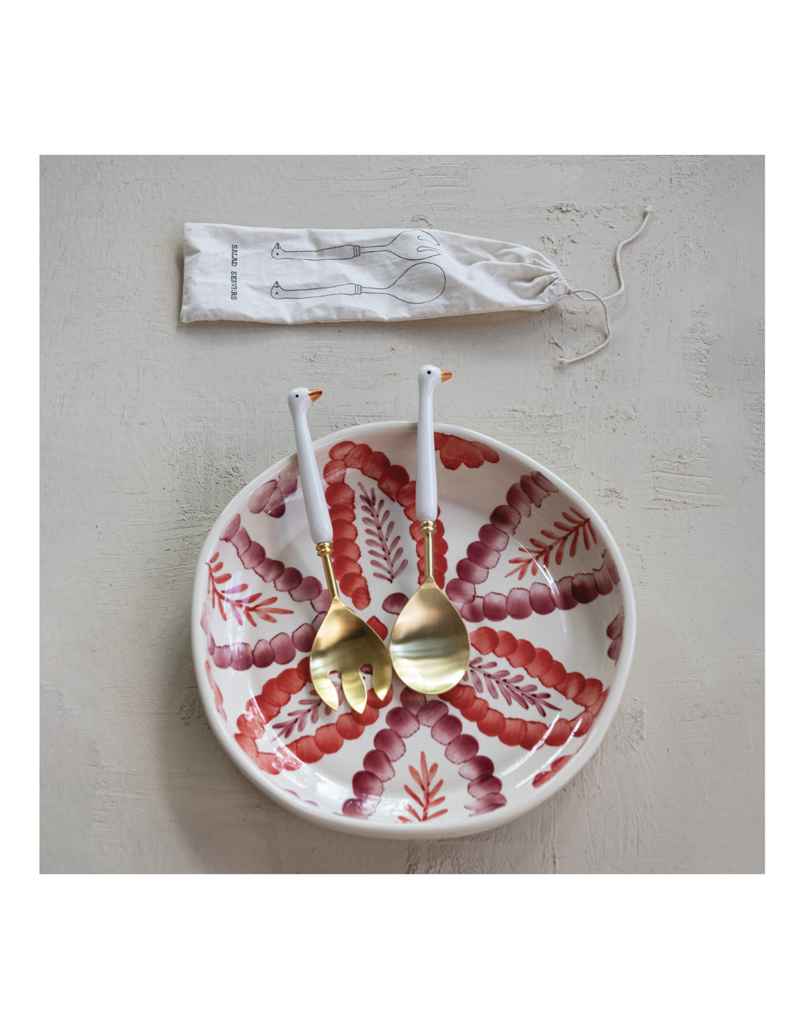 Goose Salad Server Set