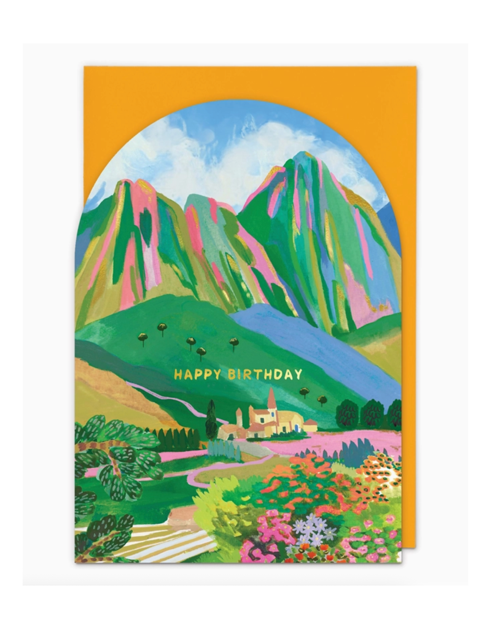 Happy Birthday the Dolomites Greeting Card
