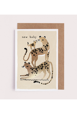 New Baby Leopards Greeting Card