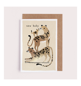 New Baby Leopards Greeting Card