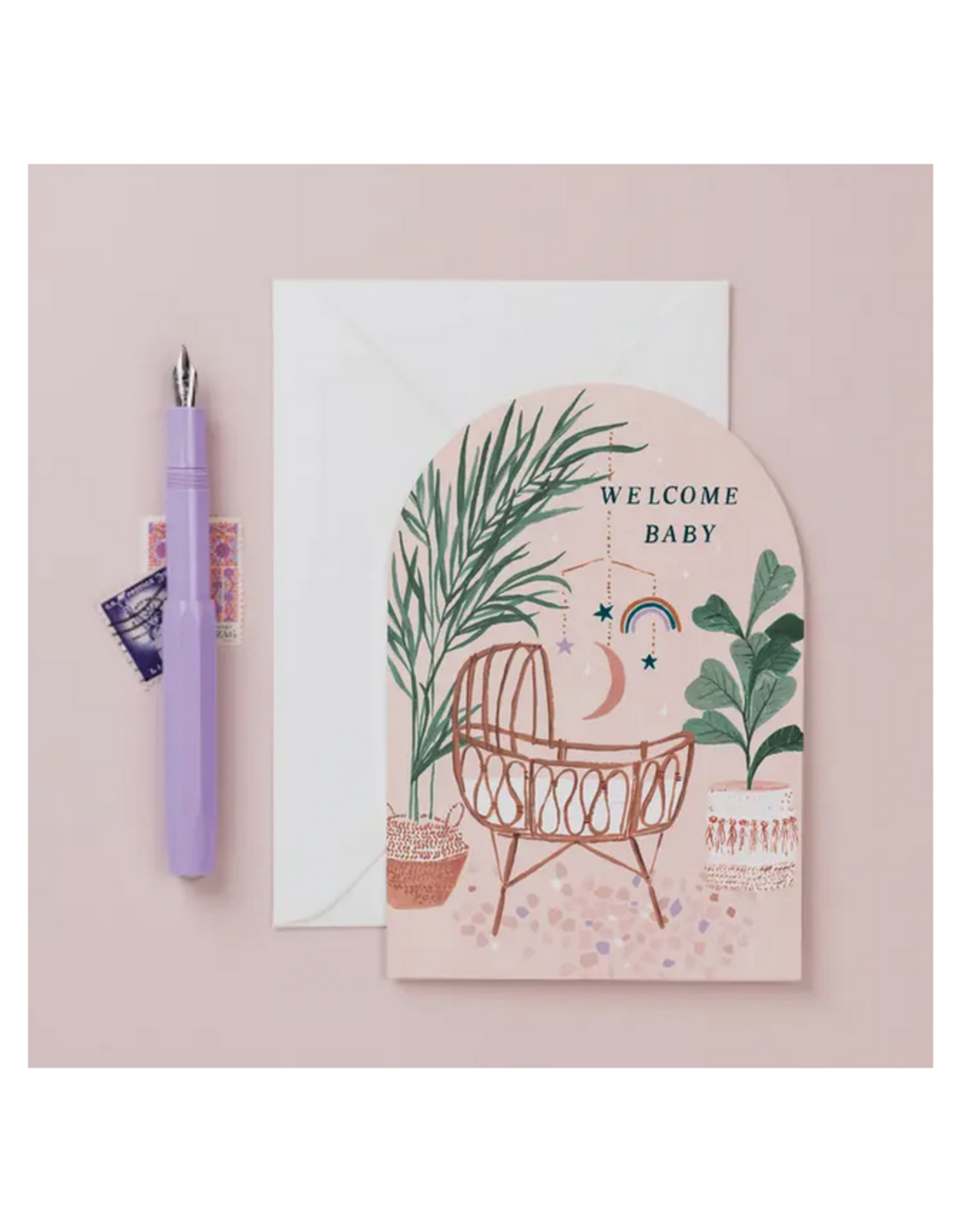 Welcome Baby Nursery Greeting Card