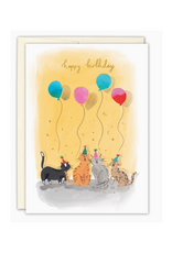 Party Cats Birthday Greeting Card