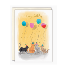 Party Cats Birthday Greeting Card