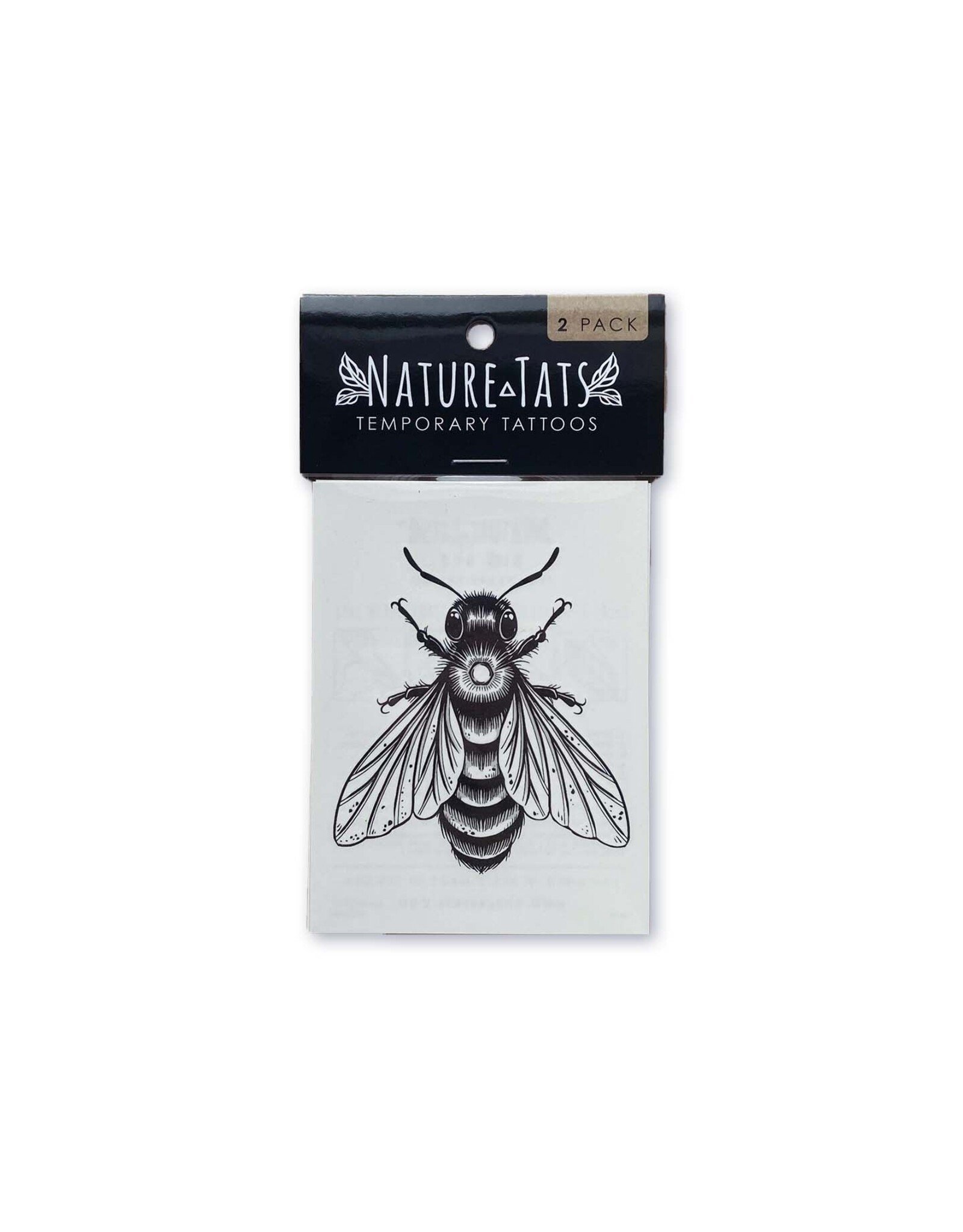 NatureTats Big Bee Temporary Tattoo