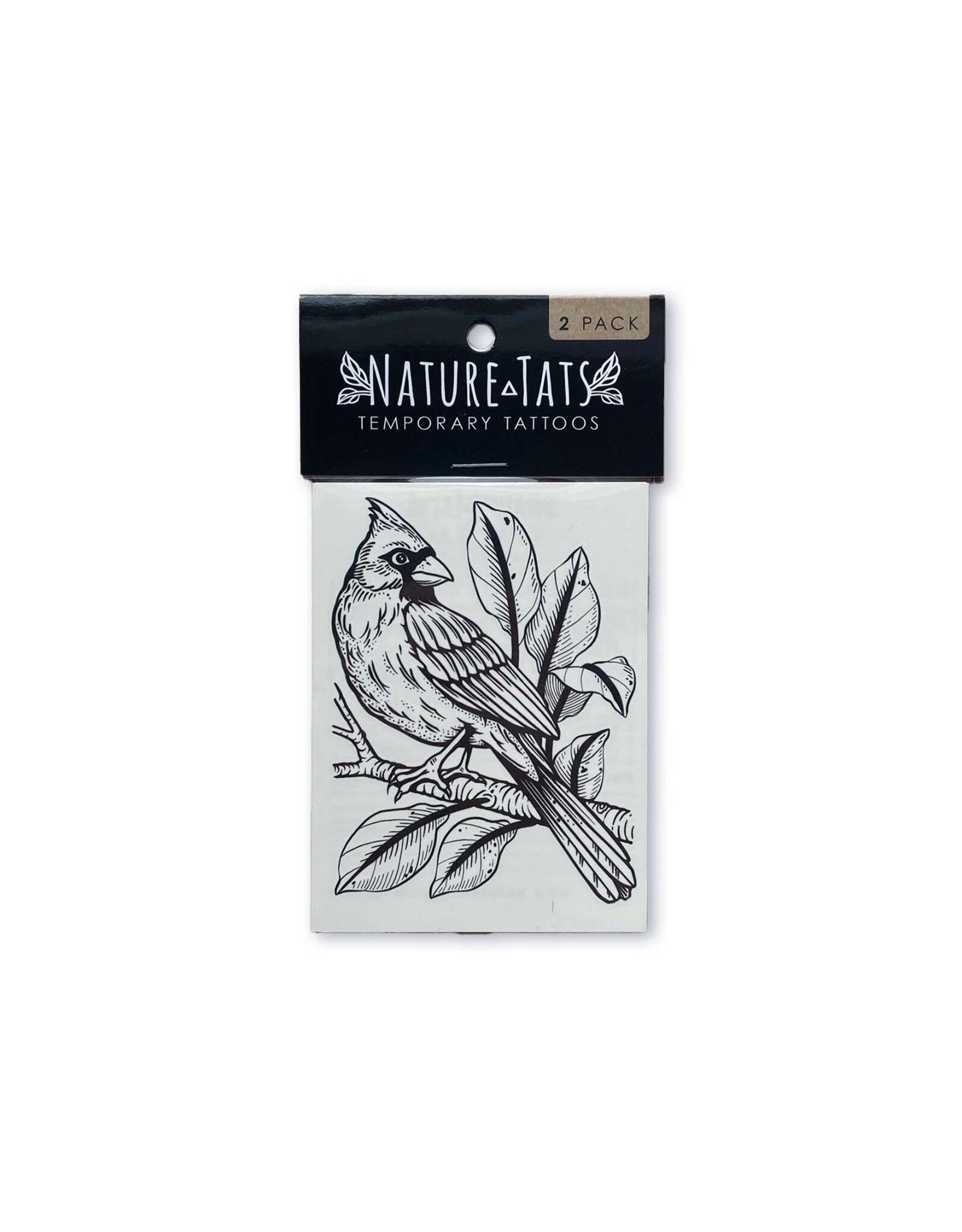 NatureTats Cardinal Temporary Tattoo