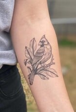 NatureTats Cardinal Temporary Tattoo
