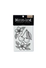 NatureTats Cherry Flower Temporary Tattoo