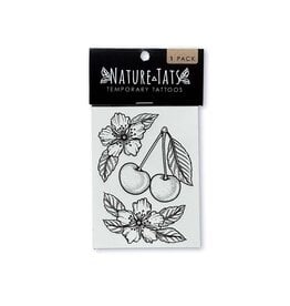 NatureTats Cherry Flower Temporary Tattoo
