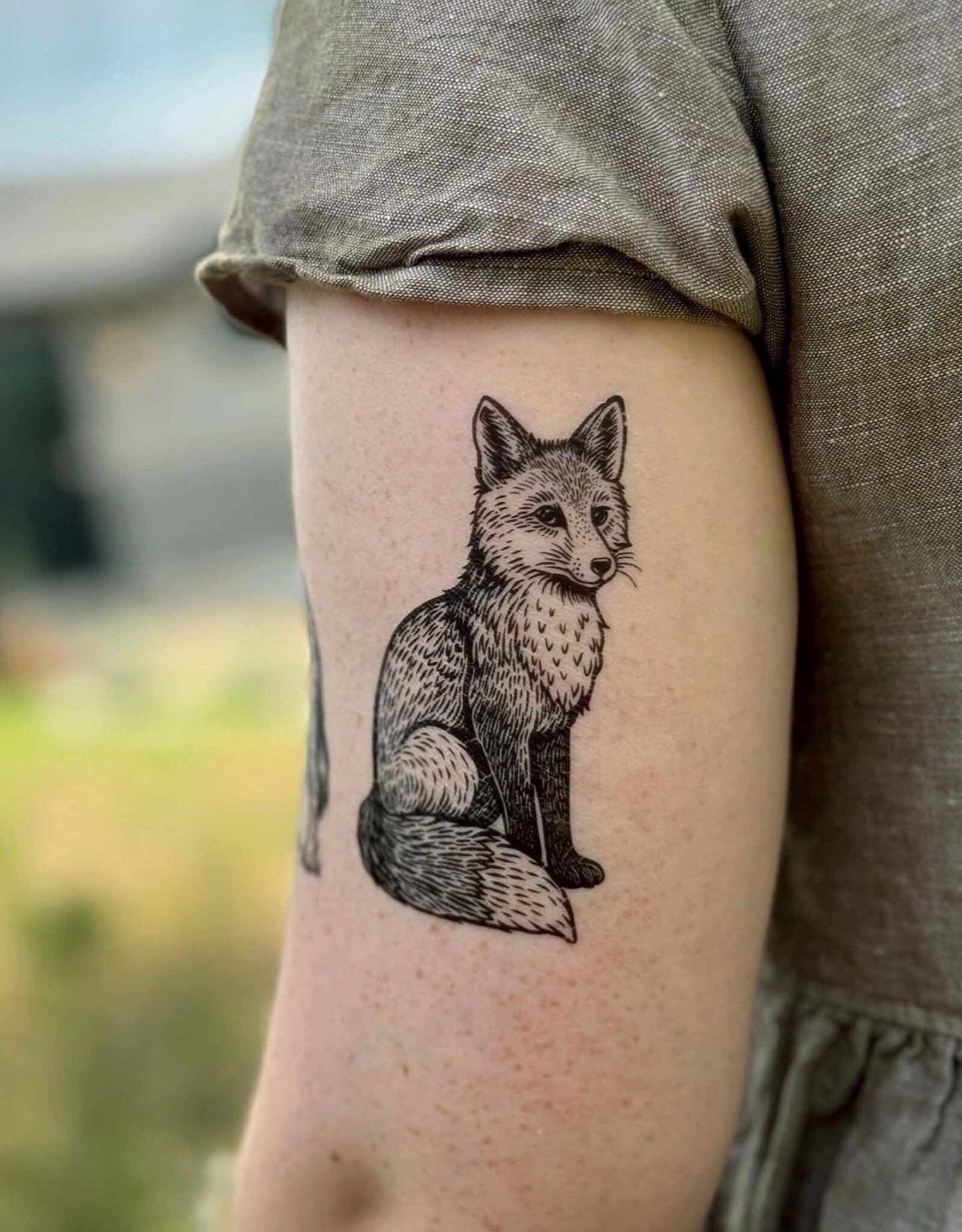 NatureTats Fox Temporary Tattoo
