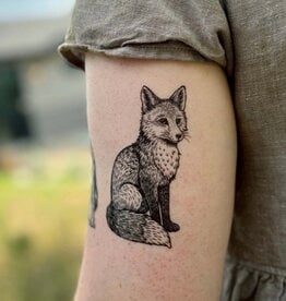 NatureTats Fox Temporary Tattoo