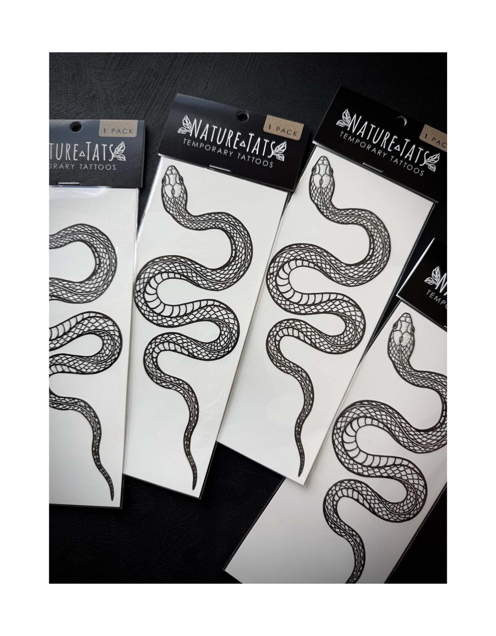 NatureTats Garden Snake Temporary Tattoo