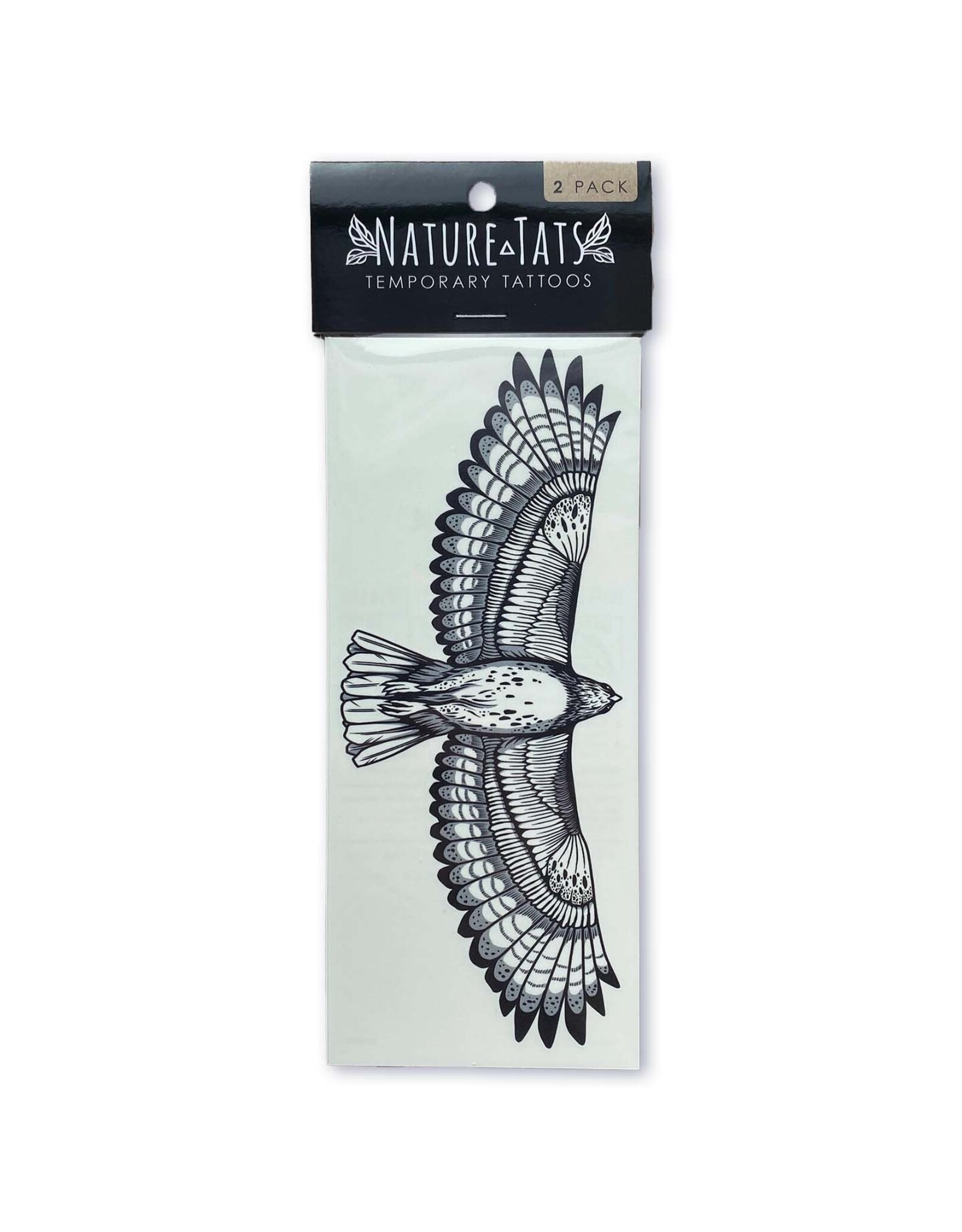 NatureTats Hawk Temporary Tattoo