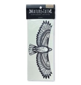 NatureTats Hawk Temporary Tattoo