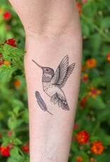 NatureTats Hummingbird Temporary Tattoo