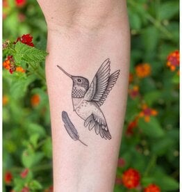 NatureTats Hummingbird Temporary Tattoo
