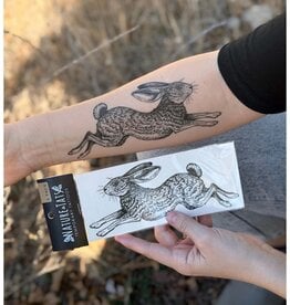 NatureTats Jackrabbit Temporary Tattoo
