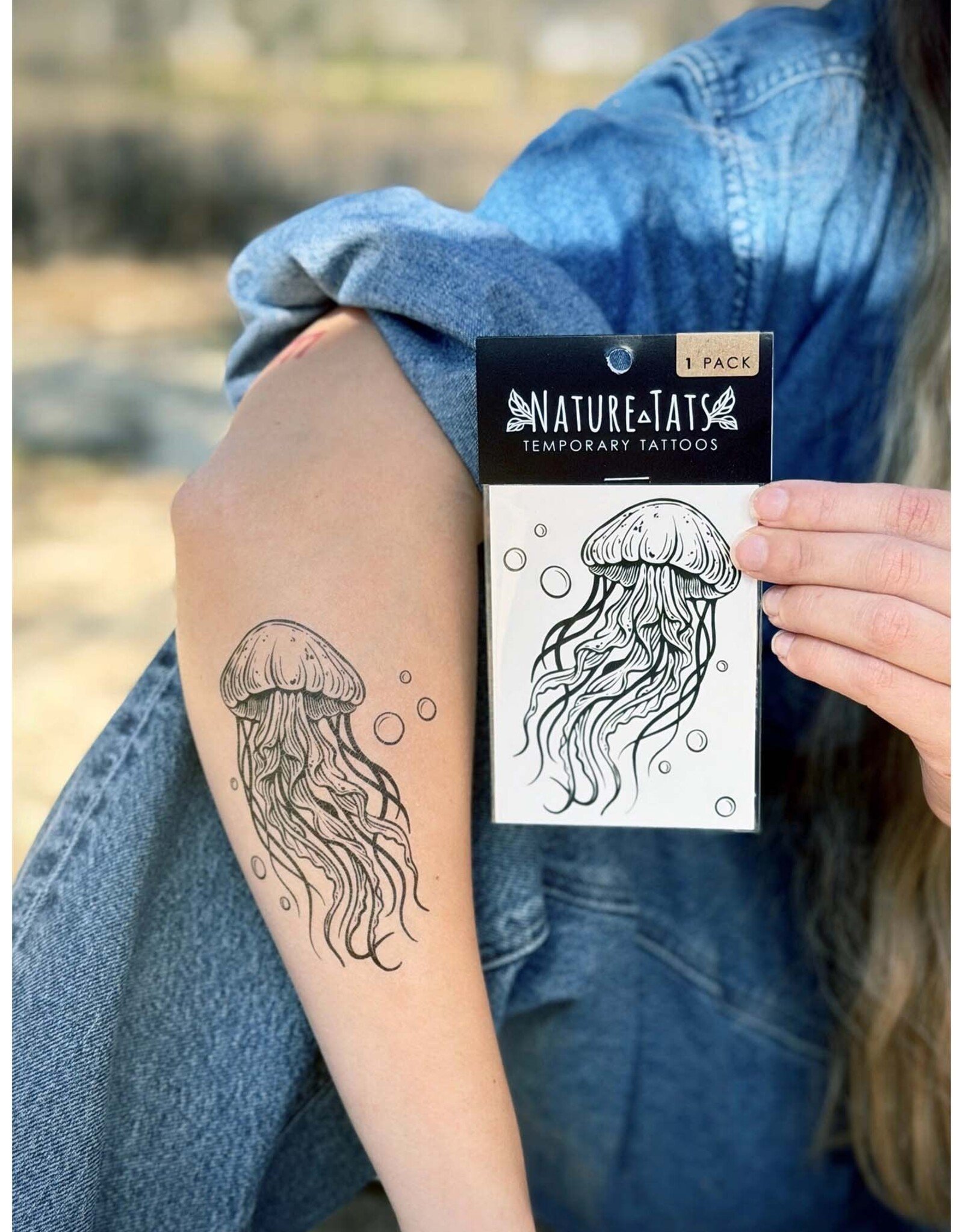 NatureTats Jellyfish Temporary Tattoo