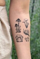 NatureTats Little Mushrooms Temporary Tattoos