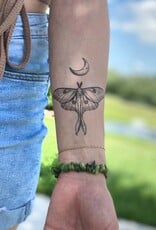 NatureTats Luna Moth Temporary Tattoo