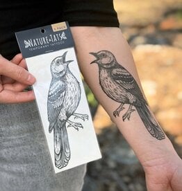 NatureTats Mockingbird Temporary Tattoo