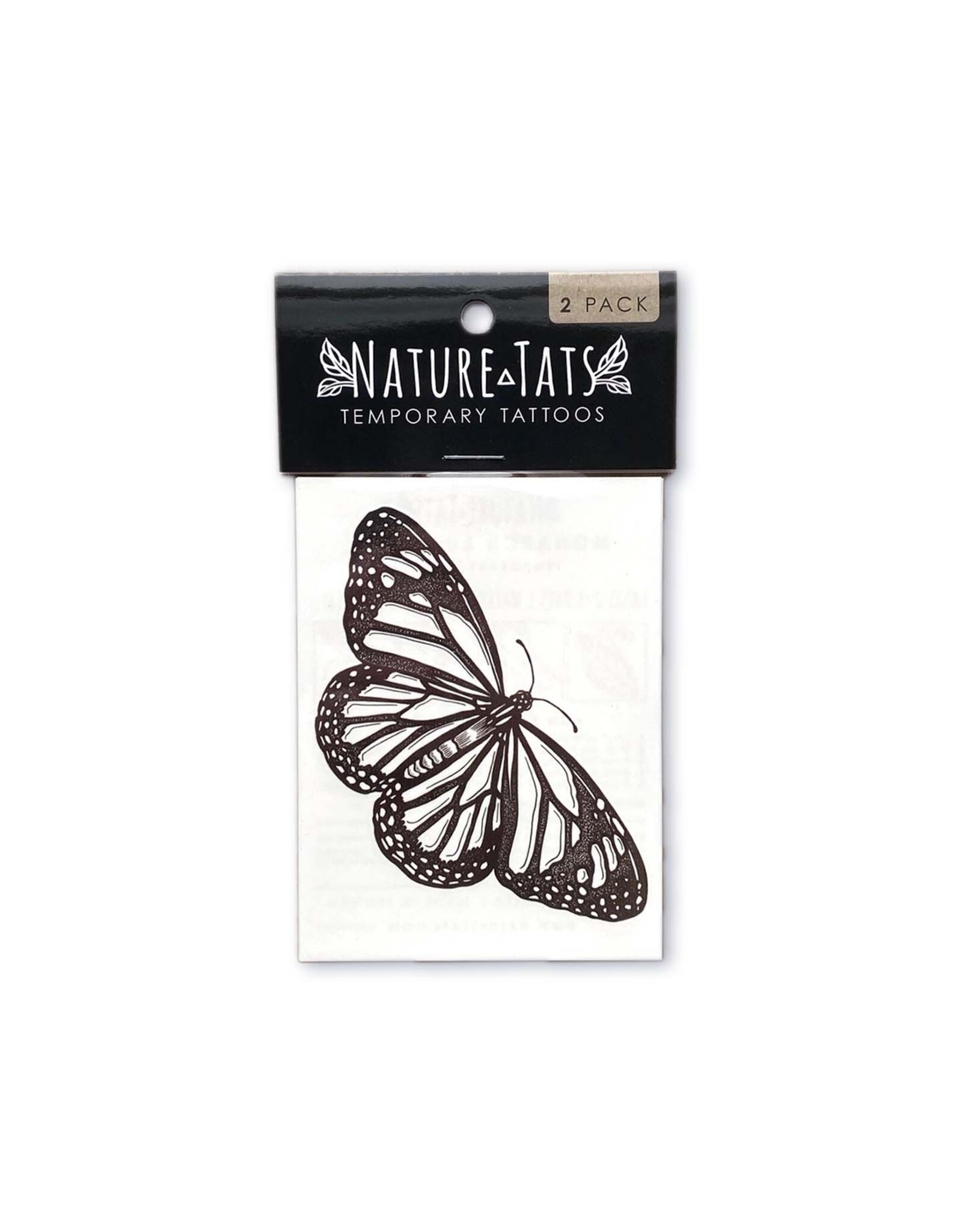 NatureTats Monarch Butterfly Temporary Tattoo