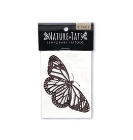 NatureTats Monarch Butterfly Temporary Tattoo