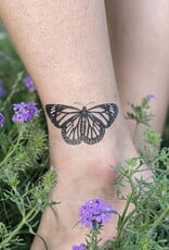 NatureTats Monarch Butterfly Temporary Tattoo