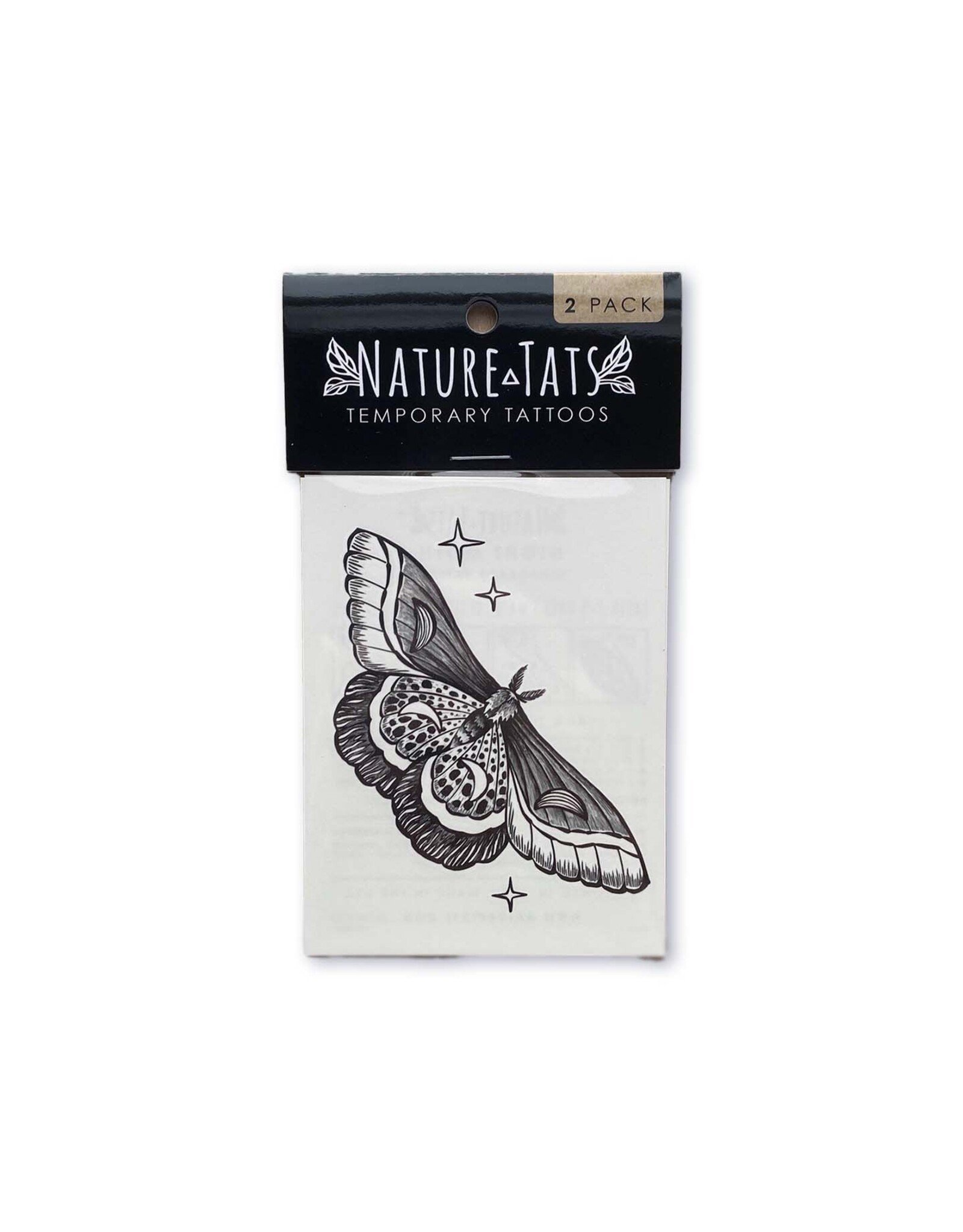 NatureTats Night Moth Temporary Tattoo