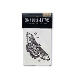 NatureTats Night Moth Temporary Tattoo