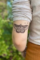 NatureTats Night Moth Temporary Tattoo