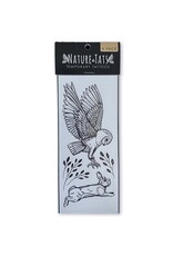 NatureTats Owl and Rabbit Temporary Tattoo