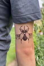 NatureTats Rhinoceros Beetle Temporary Tattoo