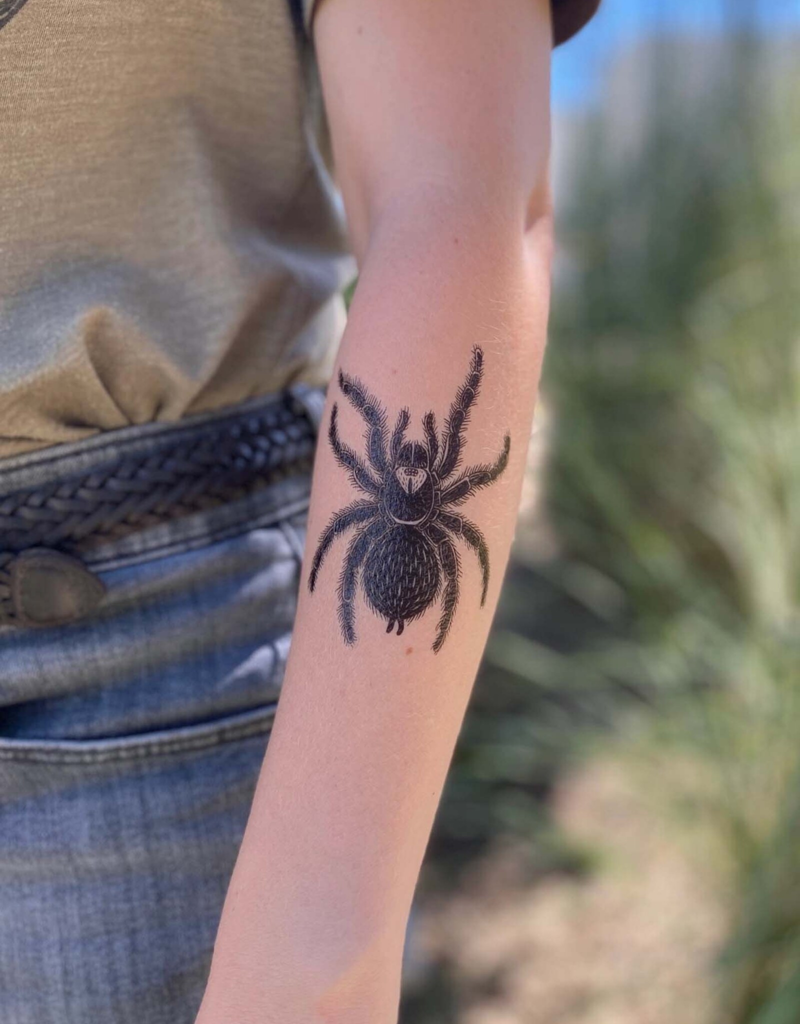 NatureTats Tarantula Temporary Tattoo