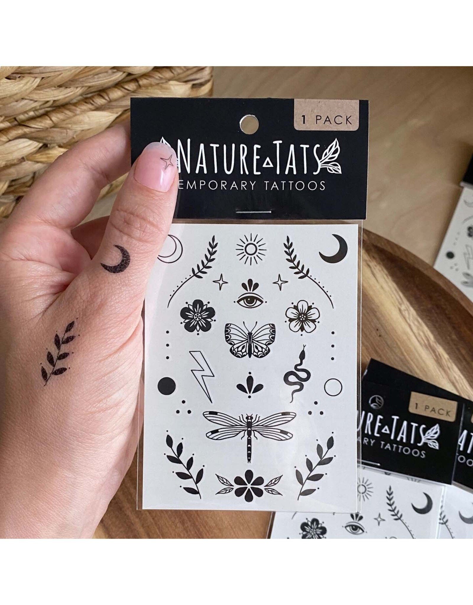 NatureTats Tiny Wonders Temporary Tattoo Set
