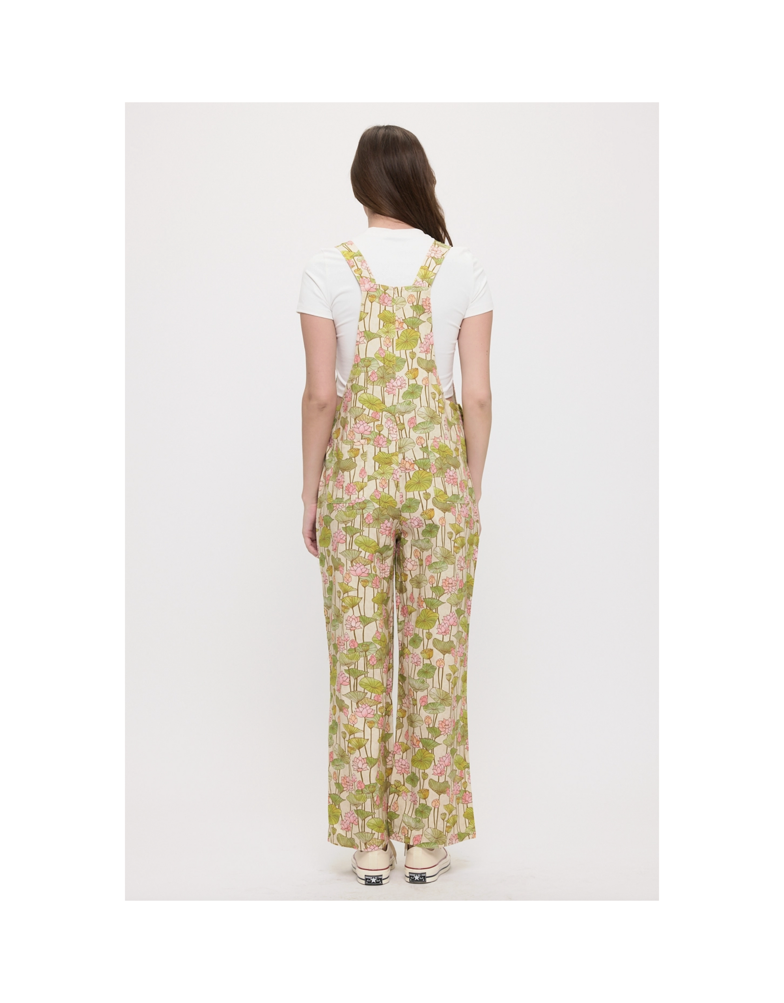Lotus Flower and Lily Pads Overalls