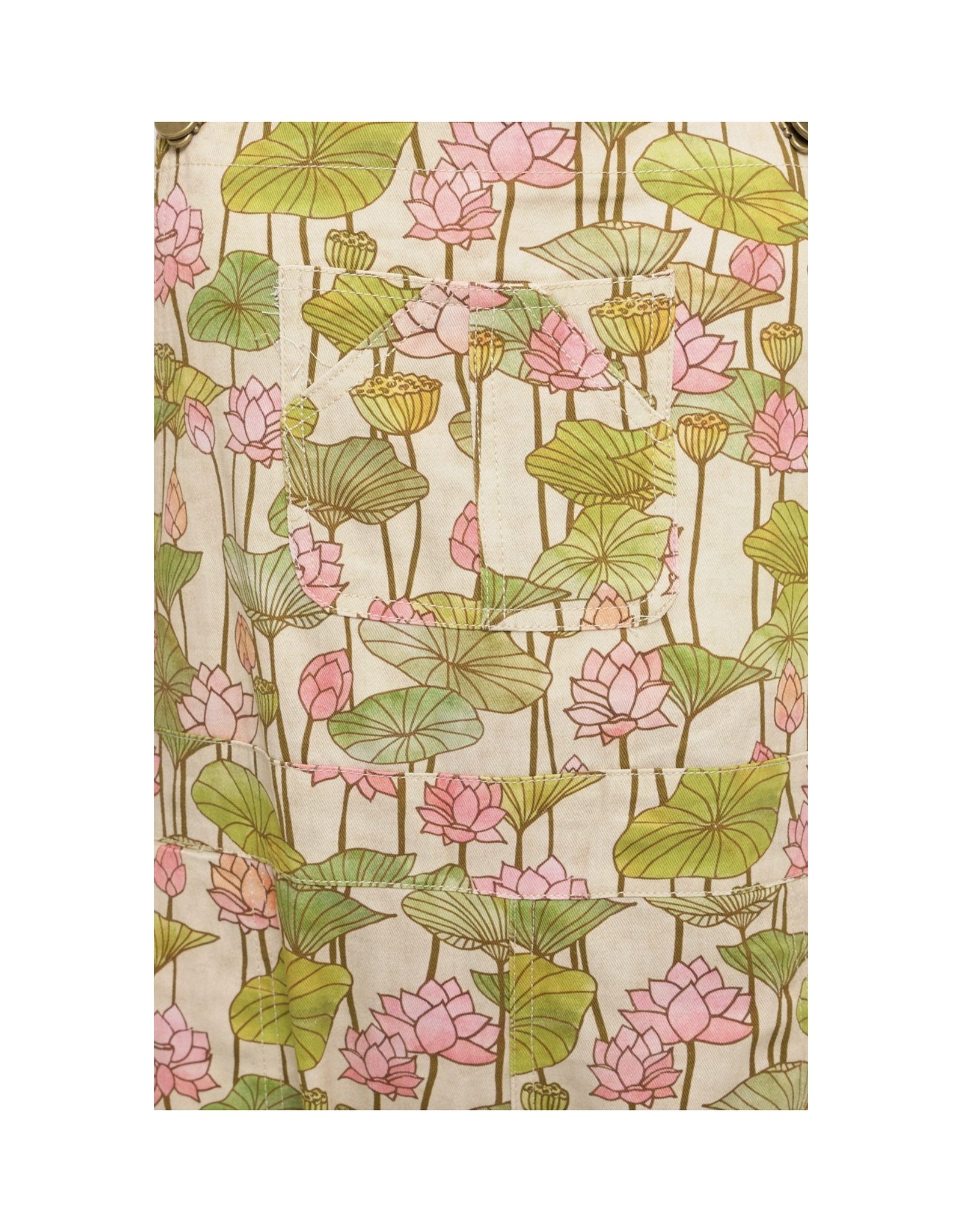 Lotus Flower and Lily Pads Overalls