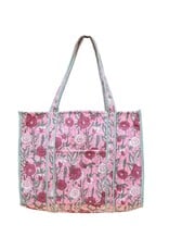 Quilted Tote With Outer Pocket (Lots of Colors!)