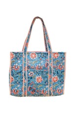 Quilted Tote With Outer Pocket (Lots of Colors!)