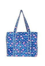Quilted Tote With Outer Pocket (Lots of Colors!)