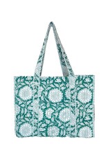 Quilted Tote With Outer Pocket (Lots of Colors!)