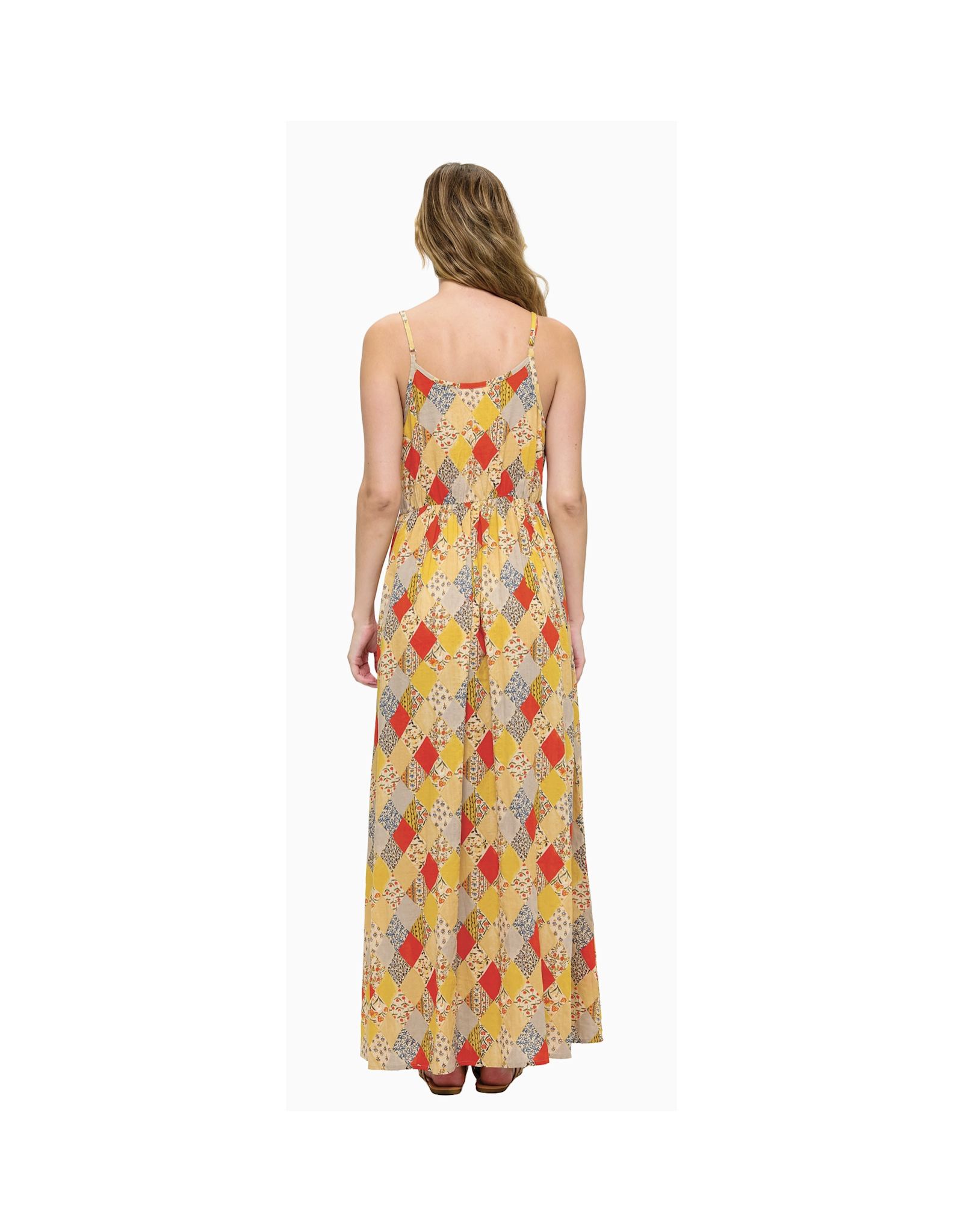 Yak & Yeti Boho Ruffled Floral Maxi Dress