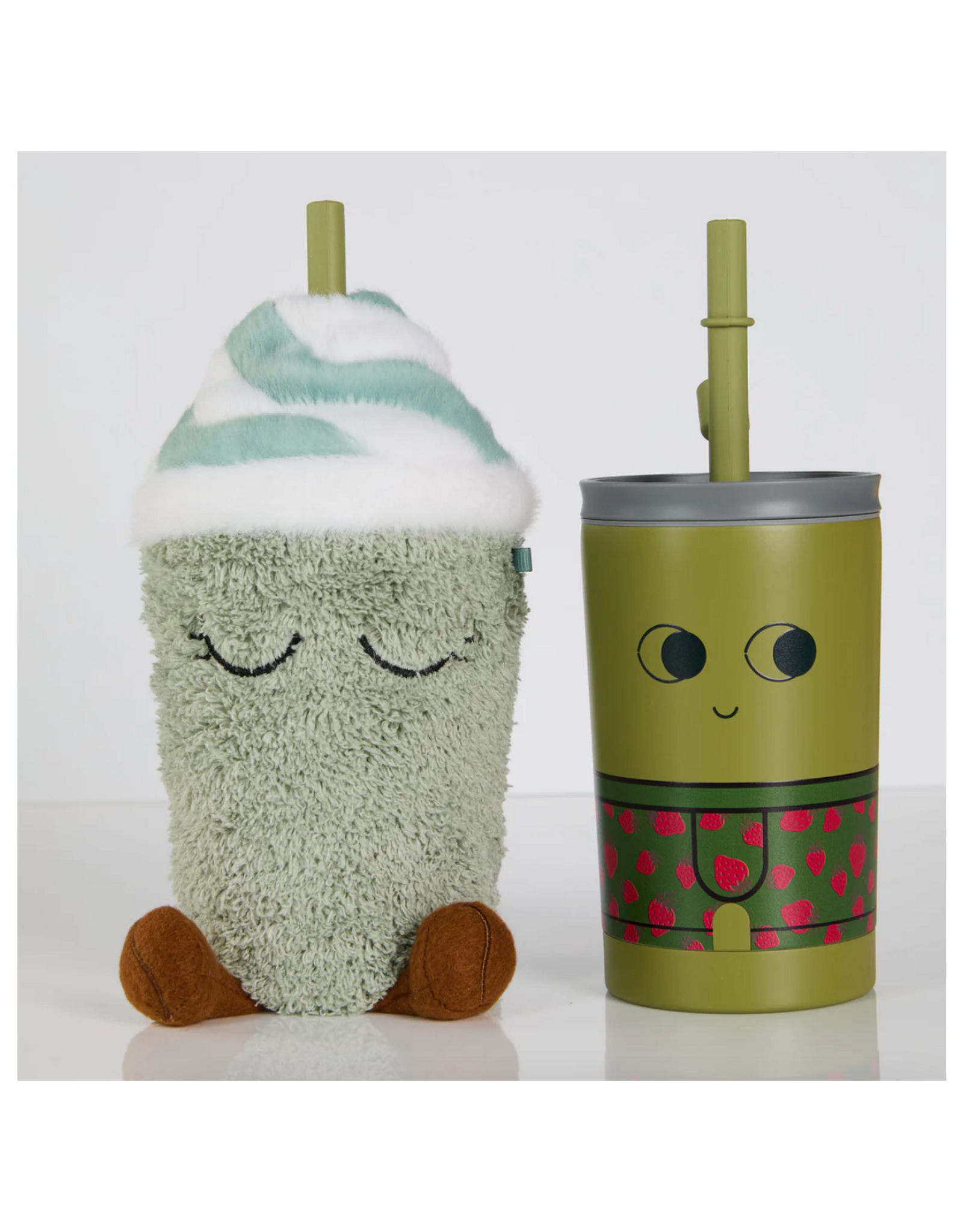 Ad n Art Inc Mimi the Mindful Matcha Fuzzie Holder & Bottle