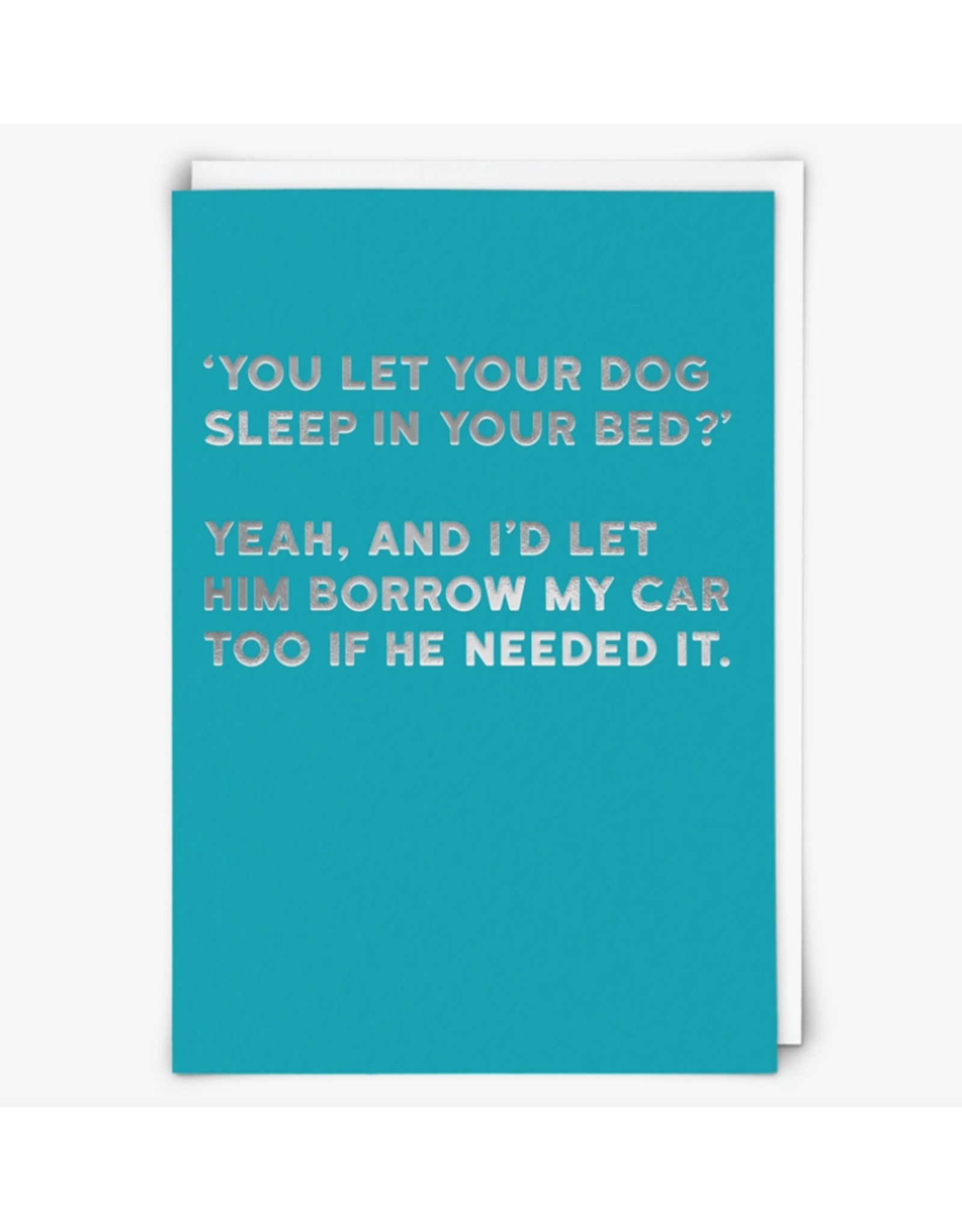 Let Your Dog Sleep In Your Bed? Greeting Card